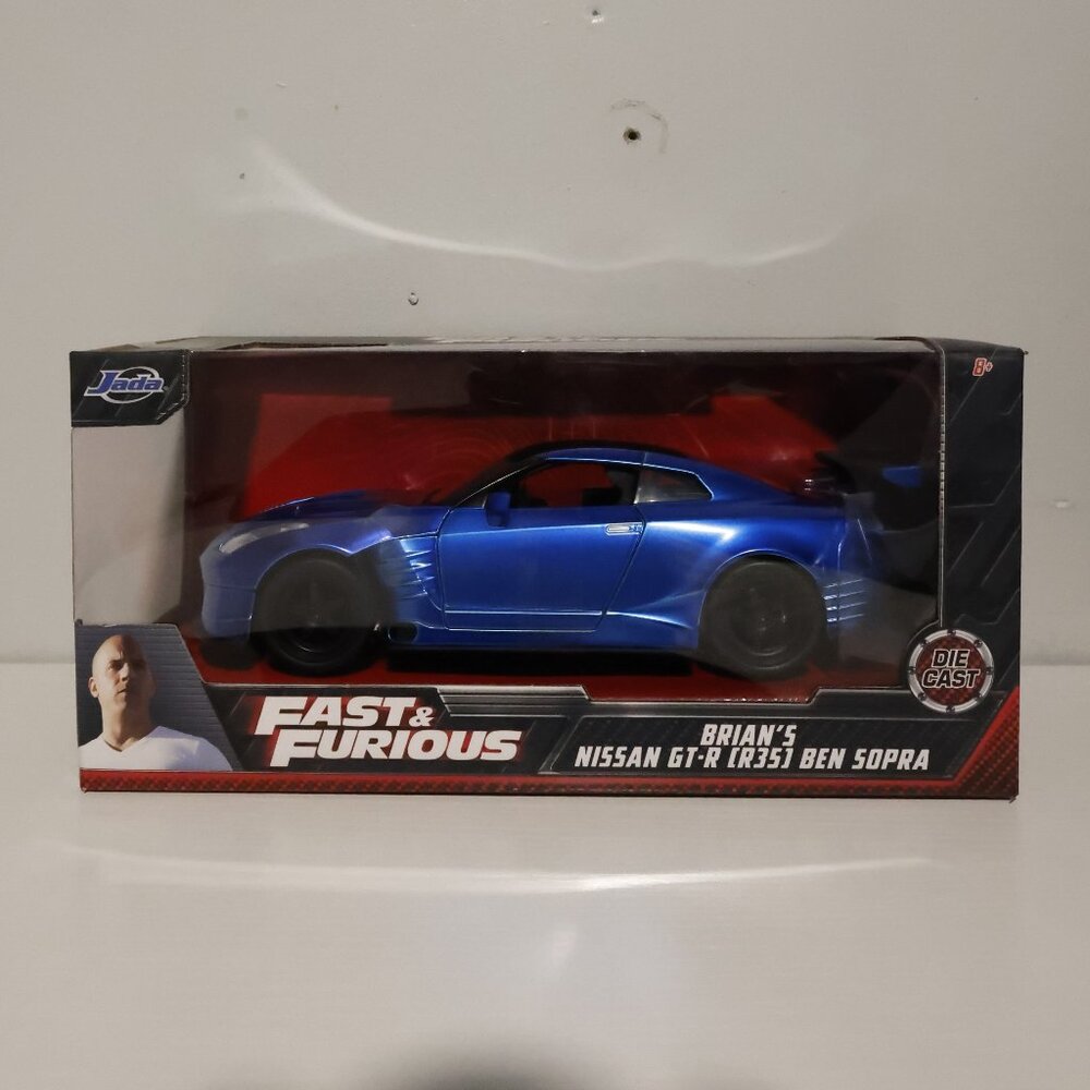 Fast & Furious Brian's Nissan GT-R (R35) Ben Sopra Diecast Jada 1:24 Scale